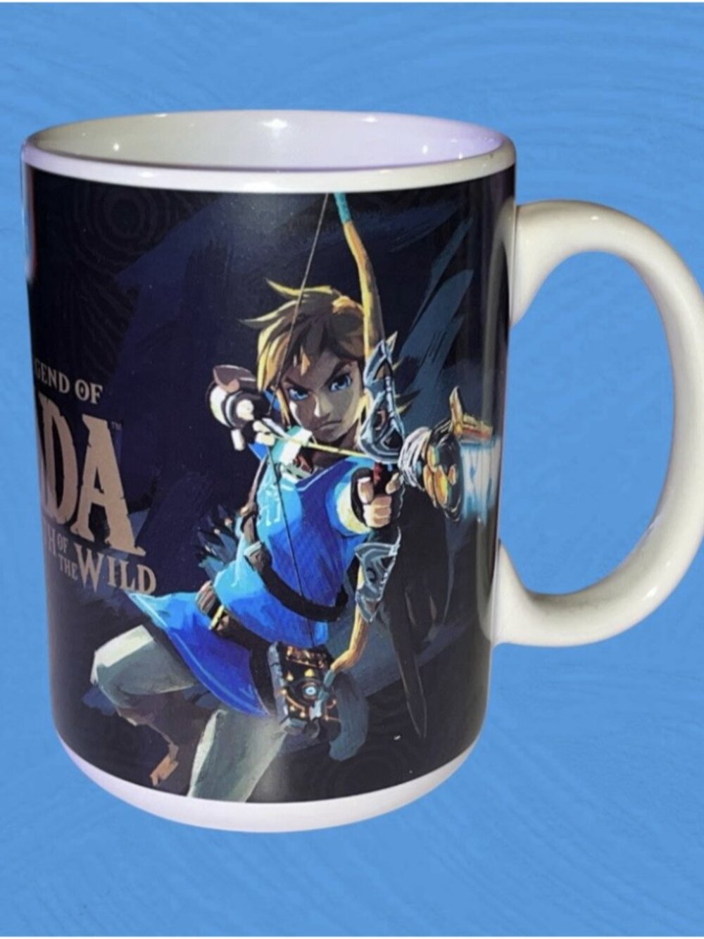 Legend Of Zelda Breath Of The Wild Link Archer Jump Shot Coffee Mug 15oz Tea Cup